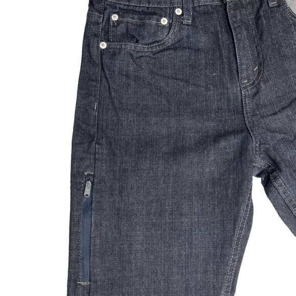 LEVI STRAUSS 562 Loose Taper Boy's 2-Toned Jeans 16 Reg Black Pockets Side‎ Zip - Picture 4 of 16